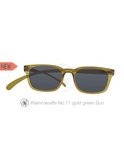 Lesesonnenbrille Klammeraffen No 11 Sun gold green